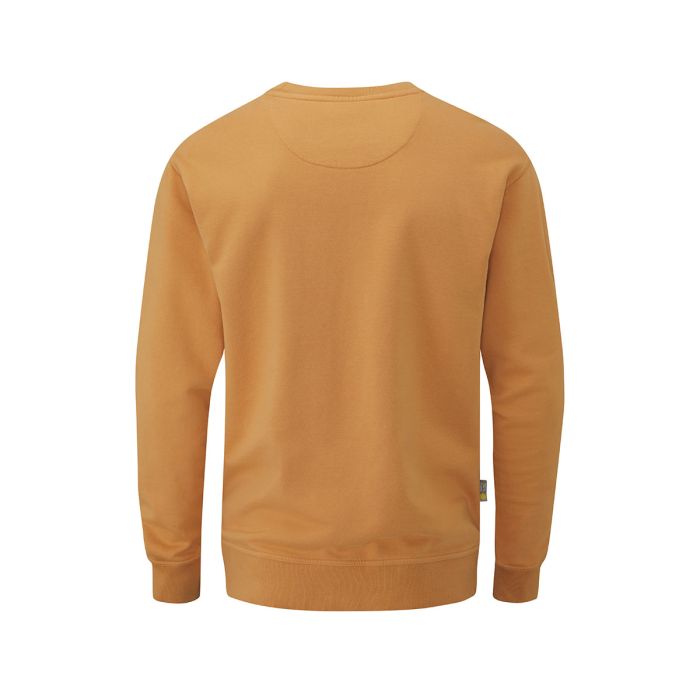 Moon Crew Neck Sweat - Men in eco orange