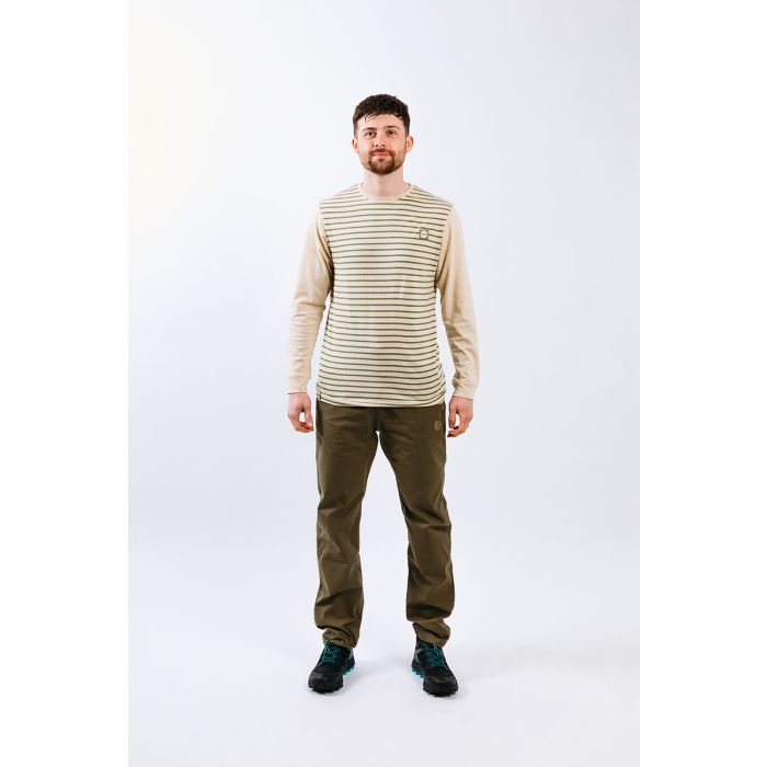 Moon Striped Long Sleeve Tech T-Shirt - Men's