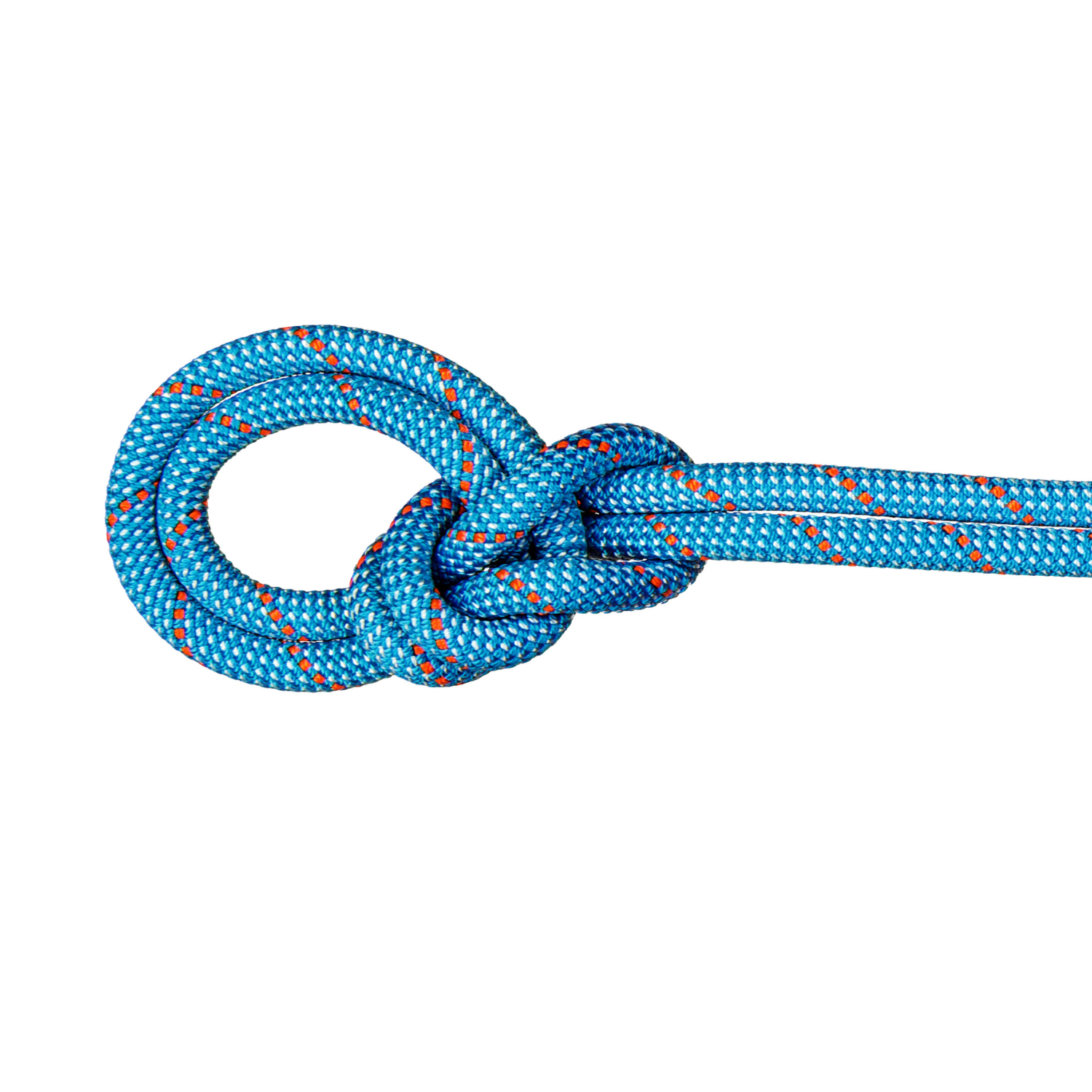 Mammut Crag Classic 9.8mm climbing rope in ice mint blue and white