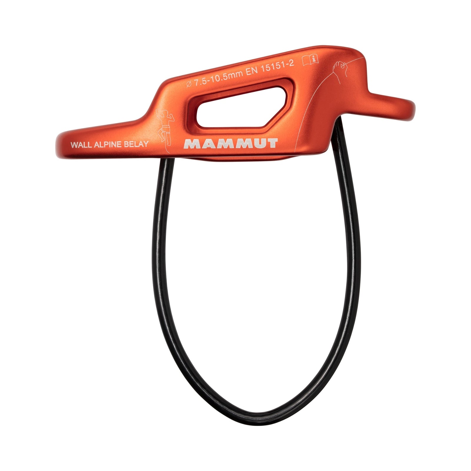 Mammut Wall Alpine Belay in orange