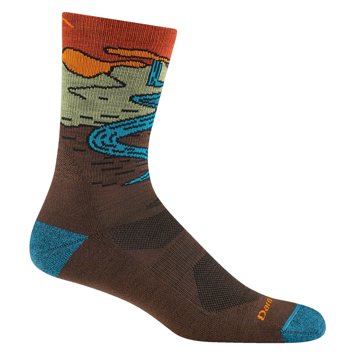 Darn Tough Mens Chasing Waterfalls Micro Crew Lightweight Hiking Sock