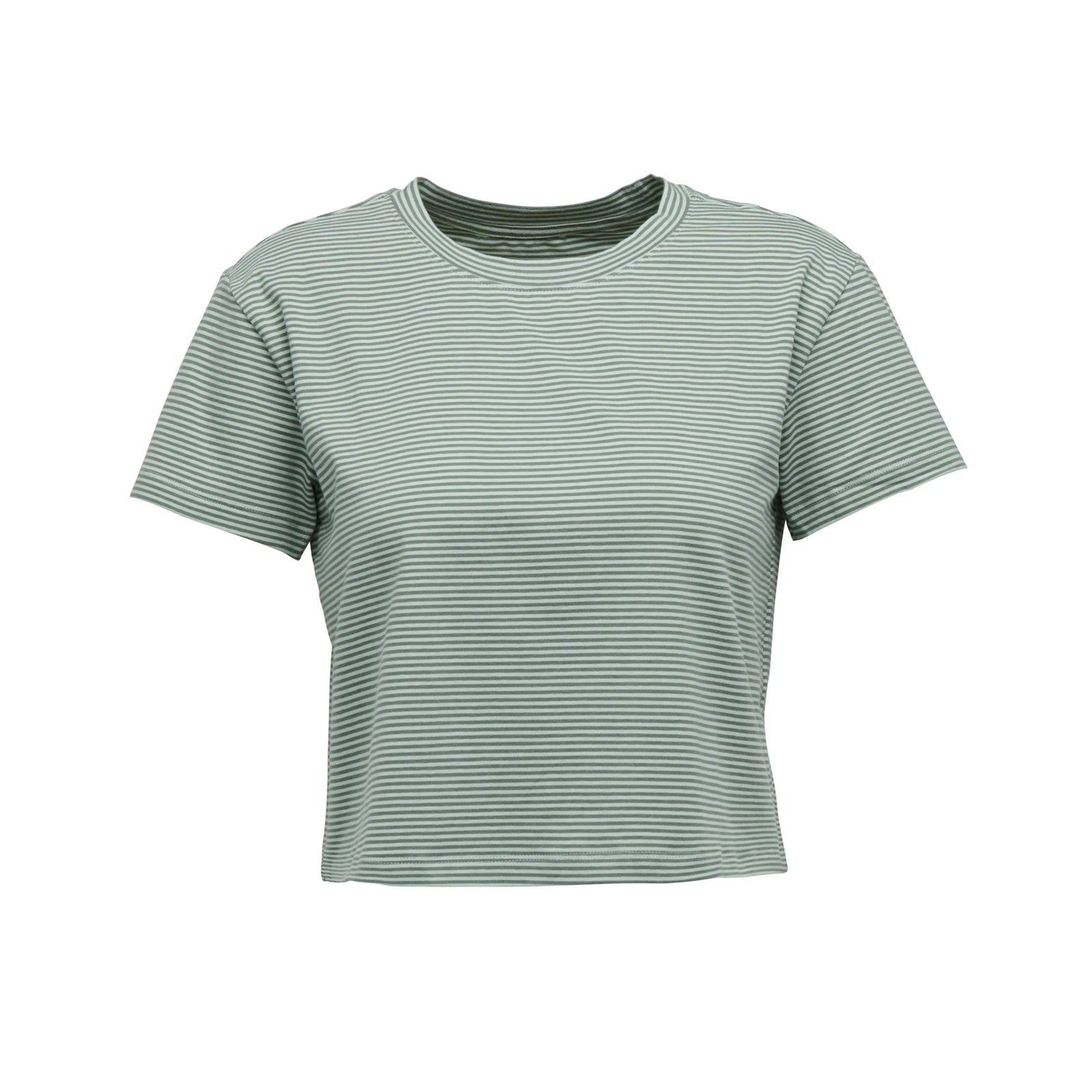 Striped t-shirt on a white background