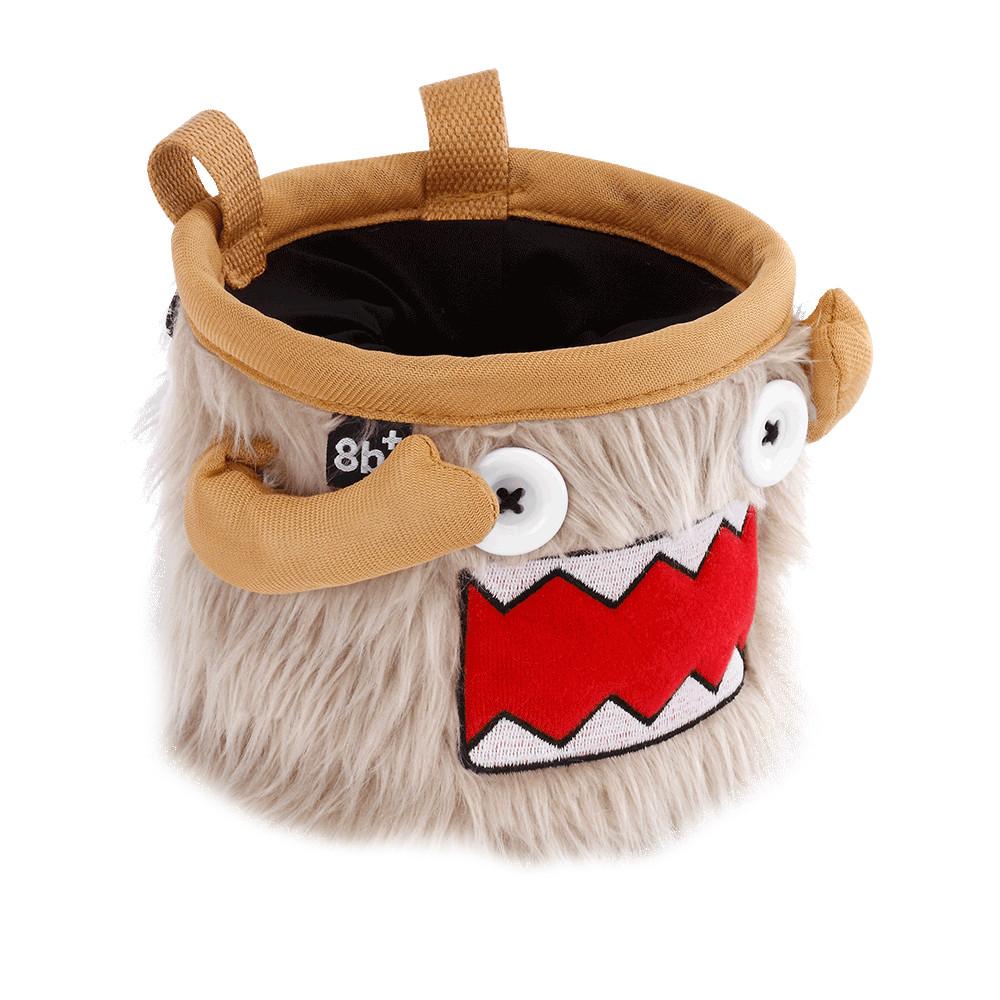 8BPlus Charlie Chalk Bag, front view showing shouting monster face