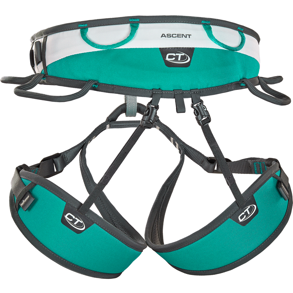 Climbing Technology Ascent Harness (Aquamarine / Anthracite)