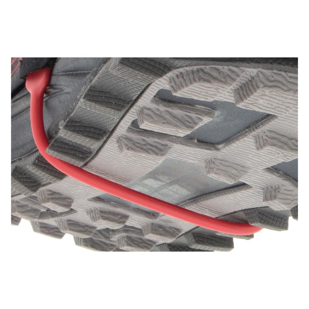 Kahtoola Insta Gaiter GTX red placement band shown under sole of shoe 