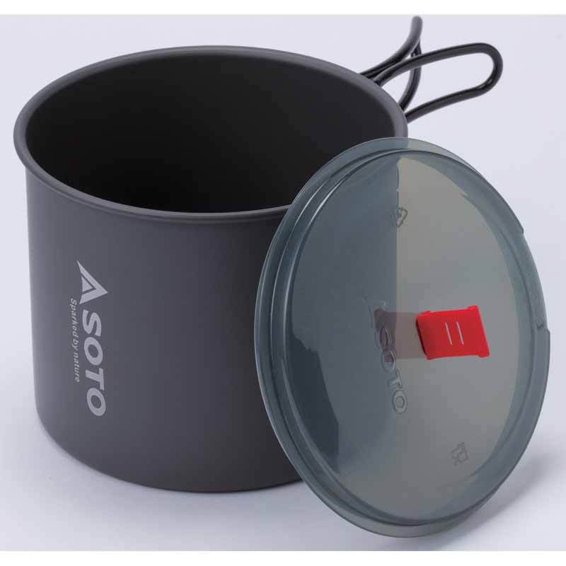 SOTO New River Pot 1 Litre shown with lid off