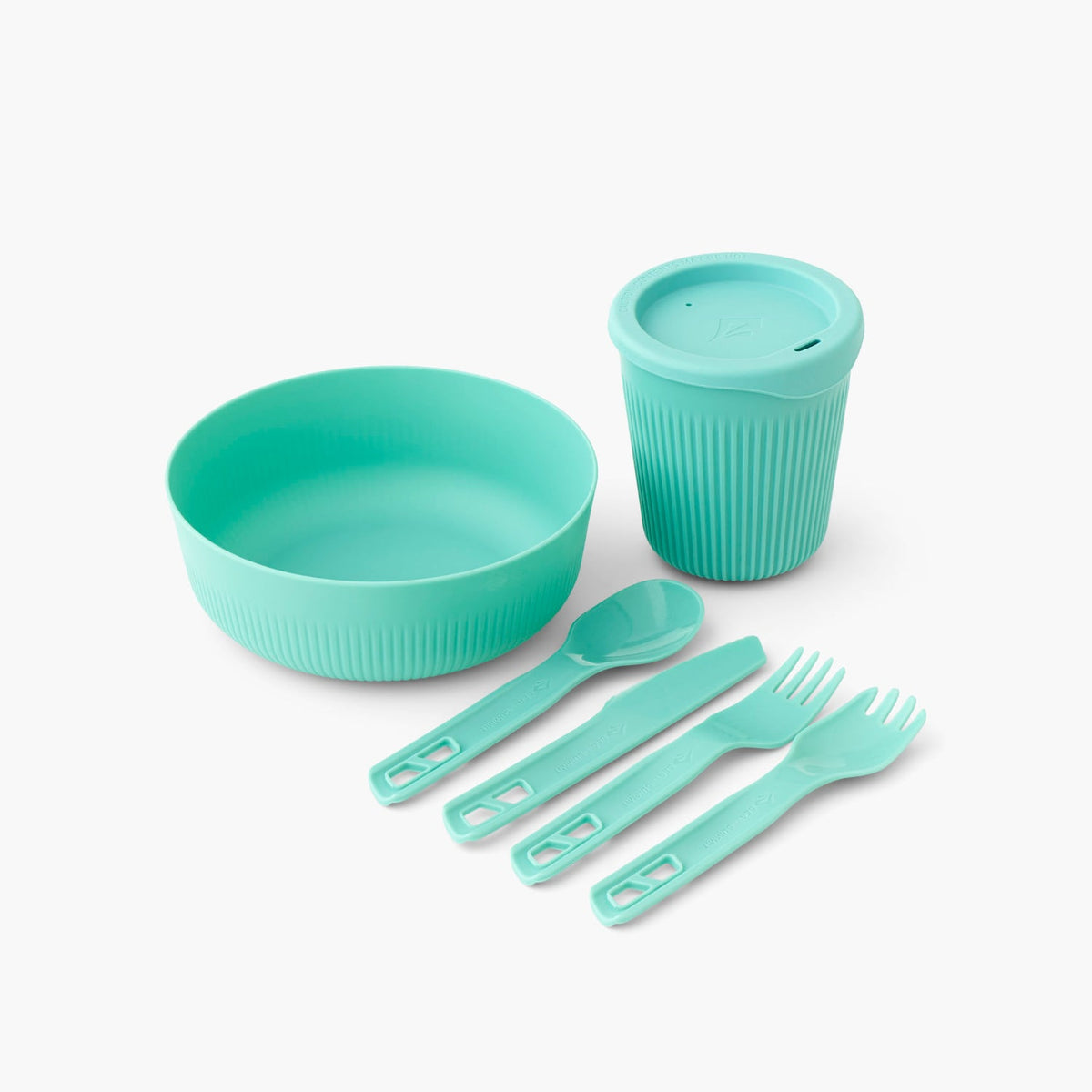 Sea to Summit Passage 1 Person Dinnerware Set (6 Piece) in aqua sea blue colour