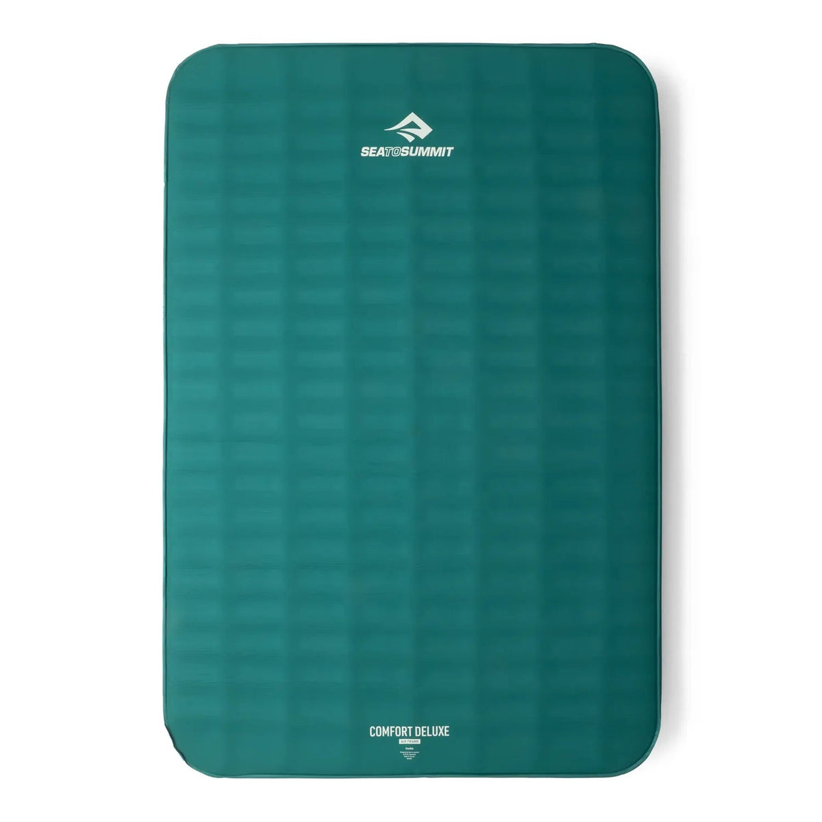 double sleeping mat in green on a white background