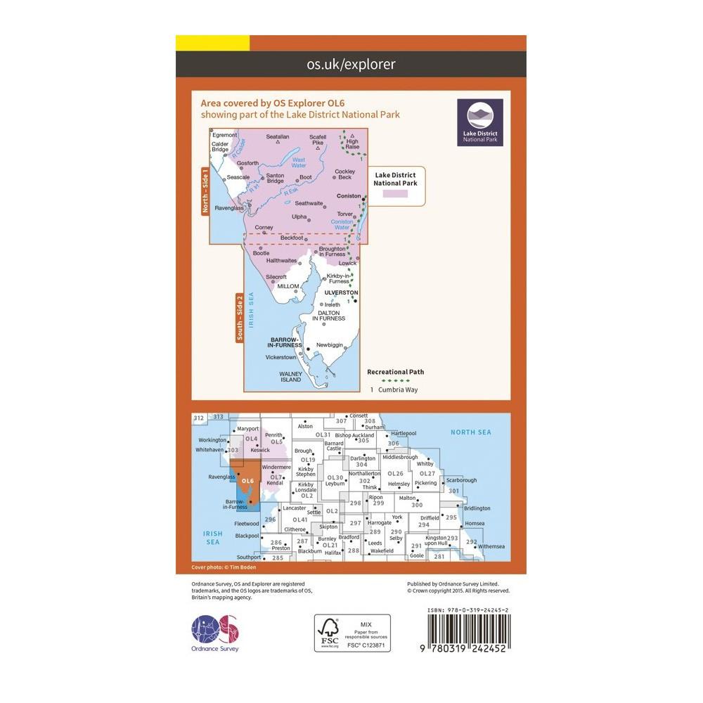 reverse side of the map