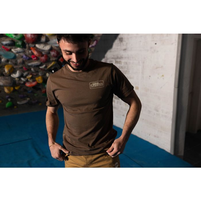 Moon Printed Badge T-Shirt - Men's